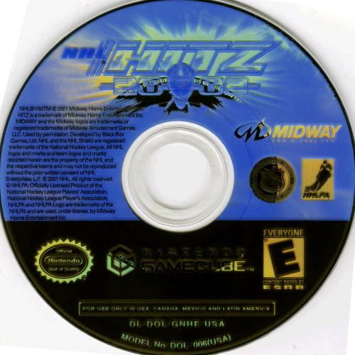 NHL Hitz 2002 (Europe) Disc Scan - Click for full size image